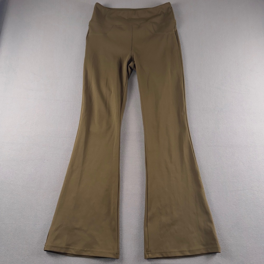 Halara DayStretch High Waisted Pocket Flare Yoga Leggings Sepia Brown Size M